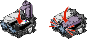 color cartridge lid close