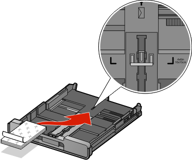 loading cards or paper