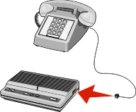 answering machine connection