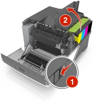 Replacing the waste toner bottle | Lexmark CS310