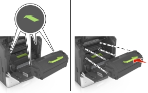 Replacing the imaging unit | Lexmark MS810n / MS810dn / MS810dtn