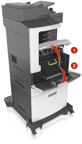 Replacing the imaging unit | Lexmark MX810