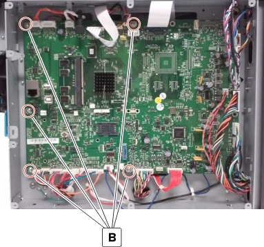 Controller board removal | Lexmark CX725