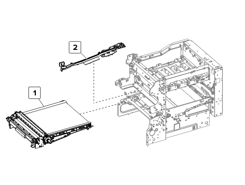 Transfer module | Lexmark CX725