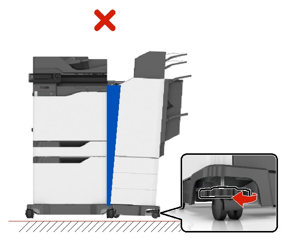 Installing The Multiposition Staple Hole Punch Finisher Lexmark Cx825