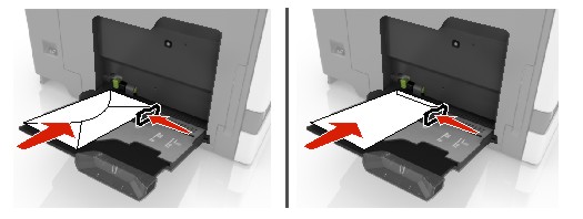 Loading the multipurpose feeder | Lexmark XC8160