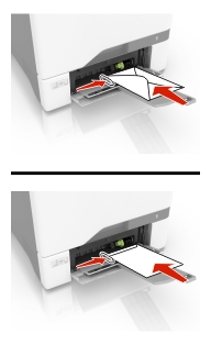 Loading the multipurpose feeder | Lexmark CS725