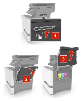 Replacing the transfer module | Lexmark CX725