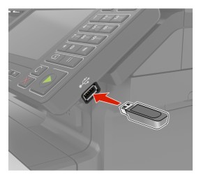 Scanning to a flash drive | Lexmark CX725