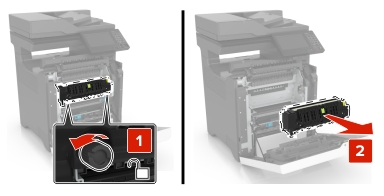 Replacing the fuser | Lexmark CX725