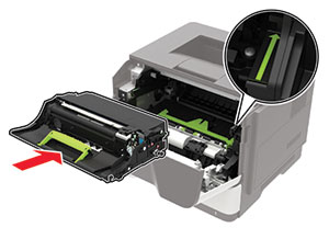 Replacing the imaging unit | Lexmark MS621