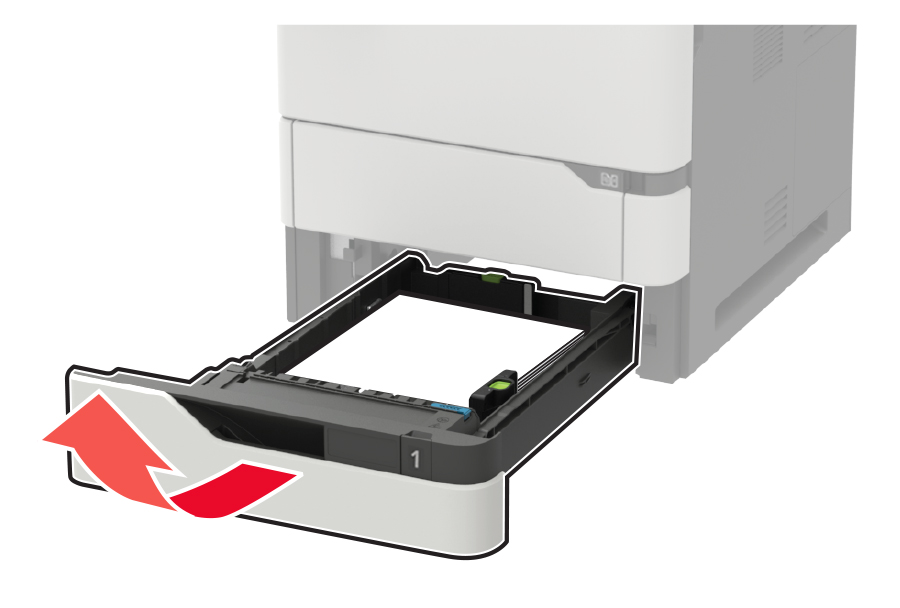 Paper jam in trays | Lexmark MX722