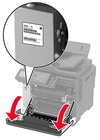 Finding the printer serial number | Lexmark MC2425