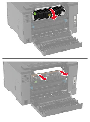 Paper jam in door B | Lexmark C3224