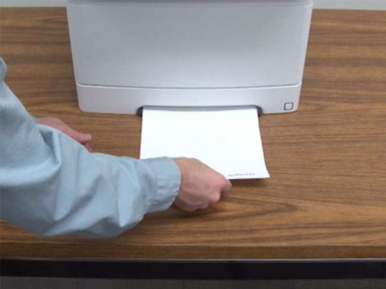 Coloque o papel para impressão frente e verso (duplex)