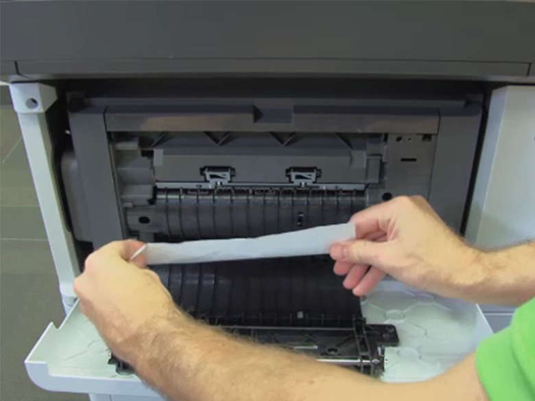 Remove jams from the staple finisher