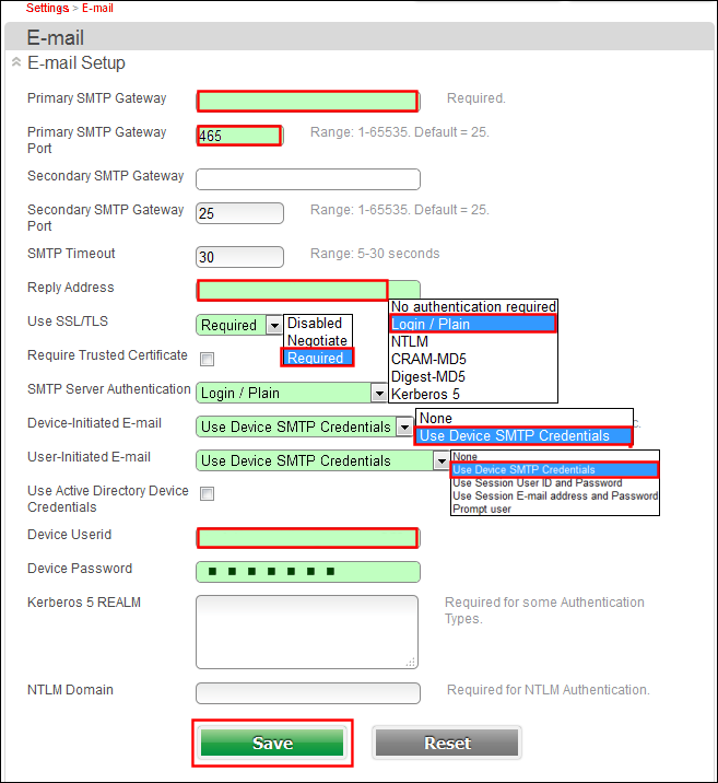 Hændelse Misvisende portugisisk Lexmark Secure Email: Gmail Ignores Configured Reply Address in SMTP Setup  or E-mail Setup | Lexmark MX310