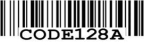 A sample image of Code 128 A.