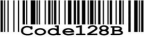 A sample image of Code 128 B.