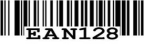 A sample image of EAN 128 bar code.