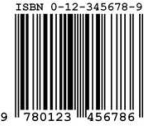 A sample image of ISBN bar code.