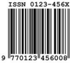 A sample image of ISSN bar code.