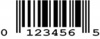 A sampe image of UPC-E code bar.