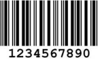 A sample image of USPS tray label 10-digit 2 of 5 bar code.