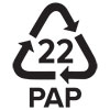 The 22 PAP recycling symbol