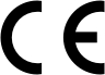 The CE compliance mark.