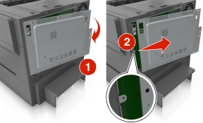 Remove the controller board access cover.