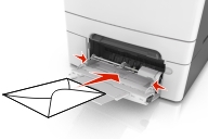 Loading an envelope.