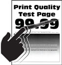  A page with print that smears when touched