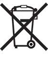 The crossed-out wheelie bin symbol.