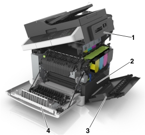 Parts of the printer