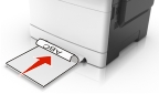 Load letterhea with printable side facedown.