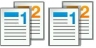 collated copies touch screen button