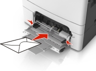 Loading an envelope.