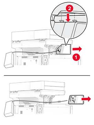 De nieteenheid is uit de printer verwijderd.