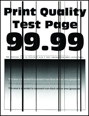 A page with streaked horizontal lines