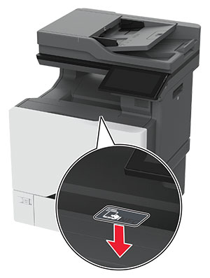 将 NFC 卡连接到打印机。