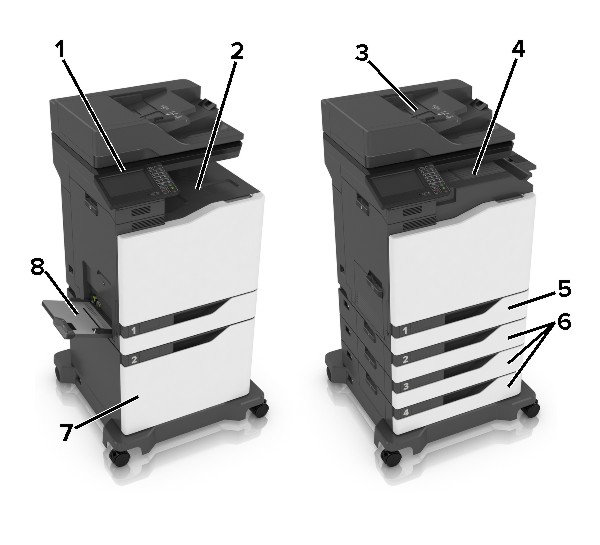 使用印表機硬體選項設定印表機。