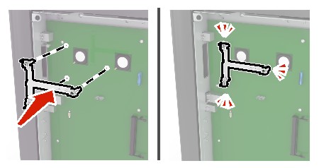 Instalando la abrazadera de montaje de plástico