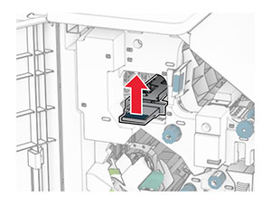 Handle R4 inside the finisher is lifted.