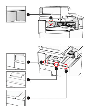 Correct alignment and placement of the offset stacker.
