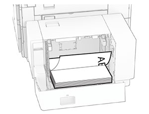 Correct way of loading letterhead is shown.
