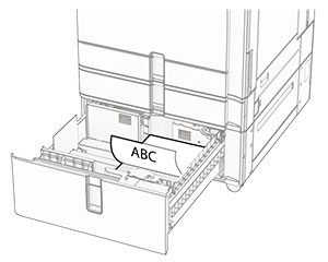 Correct way of loading letterhead is shown.