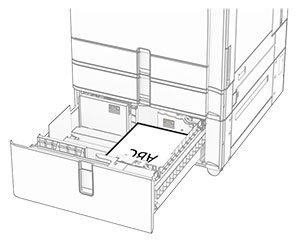 Correct way of loading letterhead is shown.
