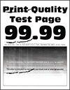 A page with repeating print defects.