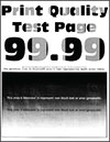 A print with uneven toner density across the page.